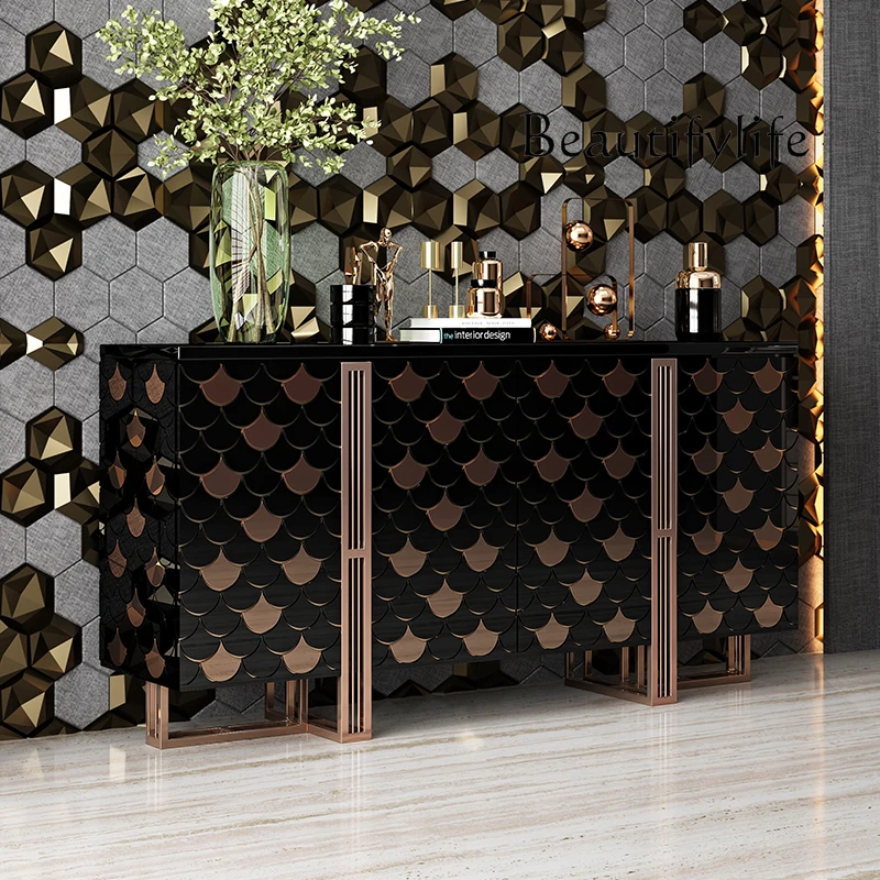 Solid wood multi-layer board Italian porch cabinet light luxury dining side cabinet locker entry shoe cabinet villa living room
Solid wood multi-layer board Italian porch cabinet light luxury dining side cabinet locker entry shoe cabinet villa living room