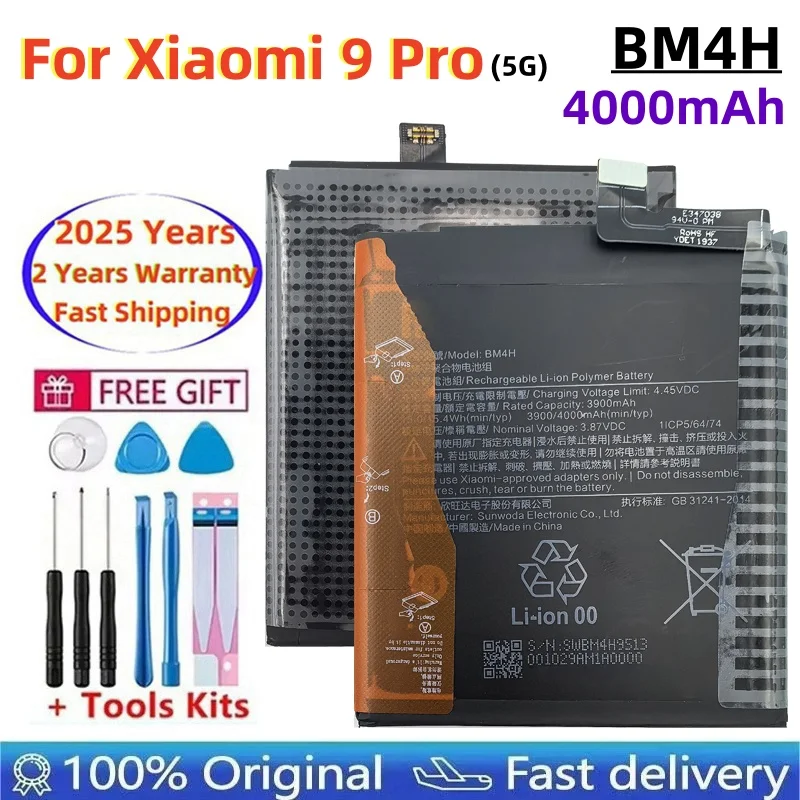 2025 лет, 100% оригинальный аккумулятор высокого качества BM4H, 4000 мАч для Xiaomi 9 Pro Mi 9 Pro, сменные аккумуляторы для телефона, быстрая доставка
2025 лет, 100% оригинальный аккумулятор высокого качества BM4H, 4000 мАч для Xiaomi 9 Pro Mi 9 Pro, сменные аккумуляторы для телефона, быстрая доставка