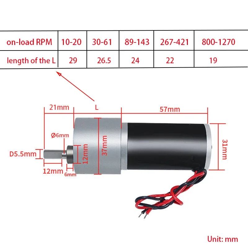 JGB37-31ZY DC 12V24V Geared Motor 10RPM-1270RPM Large Torque High Power 3157 Reduction Brush Reversed Motor
JGB37-31ZY DC 12V24V Geared Motor 10RPM-1270RPM Large Torque High Power 3157 Reduction Brush Reversed Motor