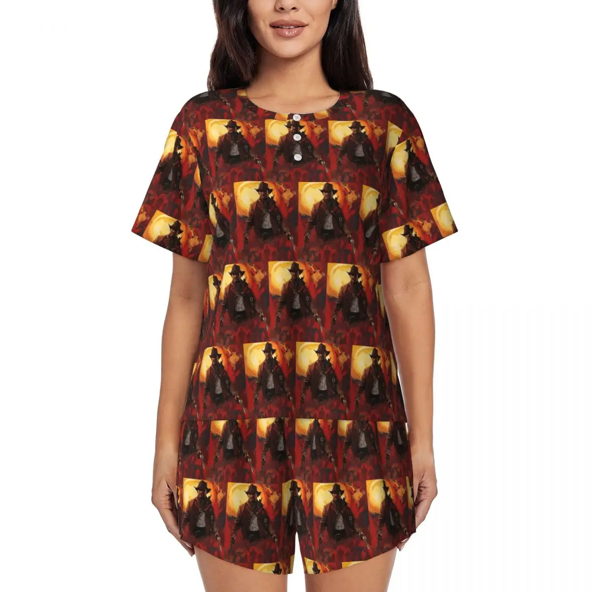 Arthur Morgan RDR2 Round Neck Short Sleeve Nightgowns for Sleeping Sleepshirts Women Loose Pajama Set Short Pants
Arthur Morgan RDR2 Round Neck Short Sleeve Nightgowns for Sleeping Sleepshirts Women Loose Pajama Set Short Pants