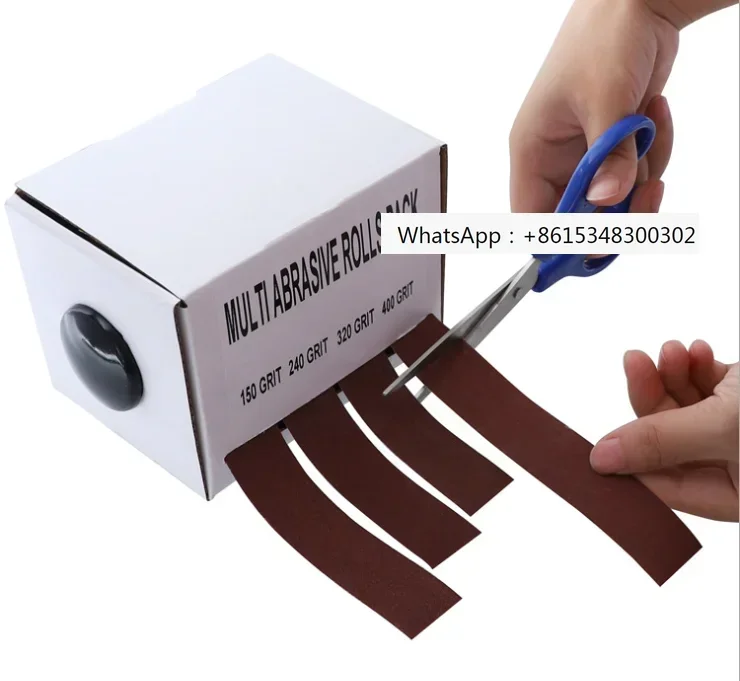 Sandbelt box with removable emery cloth roll, soft emery cloth roll, dry ground metal glass, woodworking, sandpaper
Sandbelt box with removable emery cloth roll, soft emery cloth roll, dry ground metal glass, woodworking, sandpaper