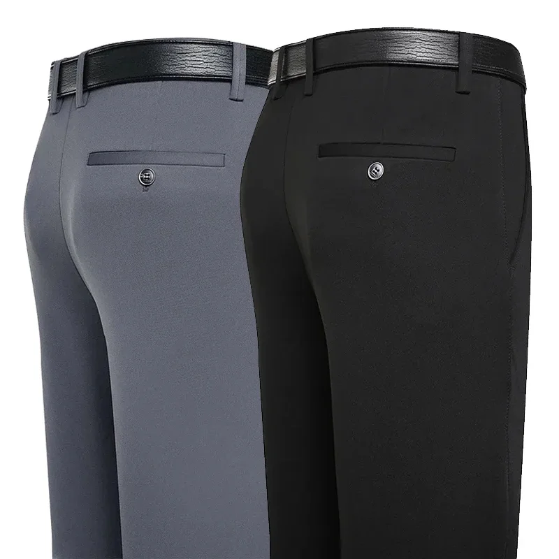 Suit Pants Men Business Casual Trousers Formal Dress Straight Pants Elastic Black Navy Blue Male Clothing
Suit Pants Men Business Casual Trousers Formal Dress Straight Pants Elastic Black Navy Blue Male Clothing