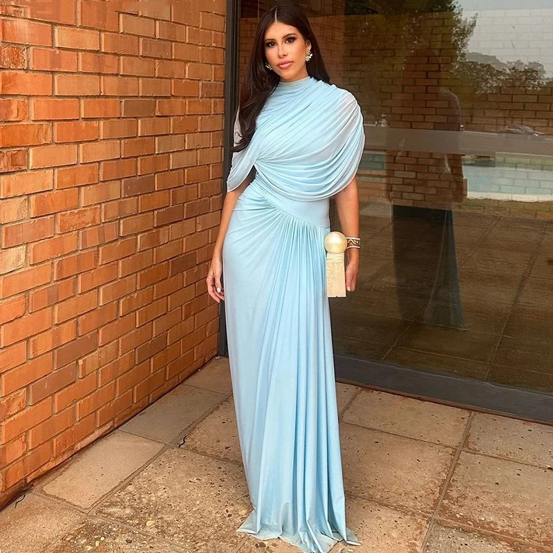 Slim Fit Pleated Evening Maxi Dress Vintage Summer High Waist Banquet Robe Short Sleeve Street Party Dress 2025 Long Verstidos
Slim Fit Pleated Evening Maxi Dress Vintage Summer High Waist Banquet Robe Short Sleeve Street Party Dress 2025 Long Verstidos