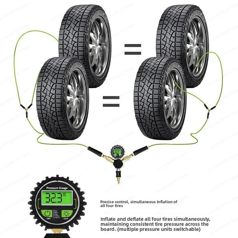 Desert 4X4 Vehicle Integrated Charging/Discharging Tire Pressure Gauge (1-in-4, 1-in-2) with High-Precision Digital Display
Desert 4X4 Vehicle Integrated Charging/Discharging Tire Pressure Gauge (1-in-4, 1-in-2) with High-Precision Digital Display