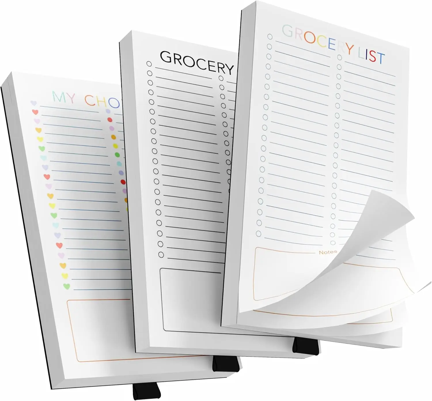 3-Pack Magnetic Grocery List Pad for Fridge, 180 Sheets Shopping Notepad with Full Back Magnet & Pen Holder, 4.5x7.5 Inch
3-Pack Magnetic Grocery List Pad for Fridge, 180 Sheets Shopping Notepad with Full Back Magnet & Pen Holder, 4.5x7.5 Inch