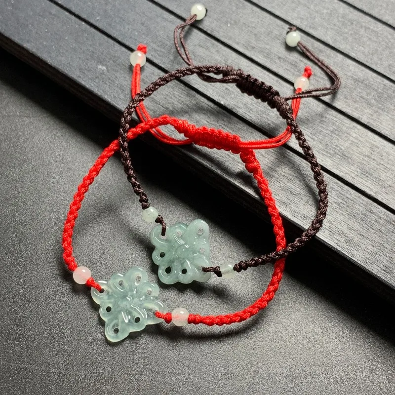 Natural Emerald Jade Chinese Knot Hand Knitting Bracelet Bangle Charm Jewellery Fashion Accessories Woman Luck Amulet Gift
Natural Emerald Jade Chinese Knot Hand Knitting Bracelet Bangle Charm Jewellery Fashion Accessories Woman Luck Amulet Gift