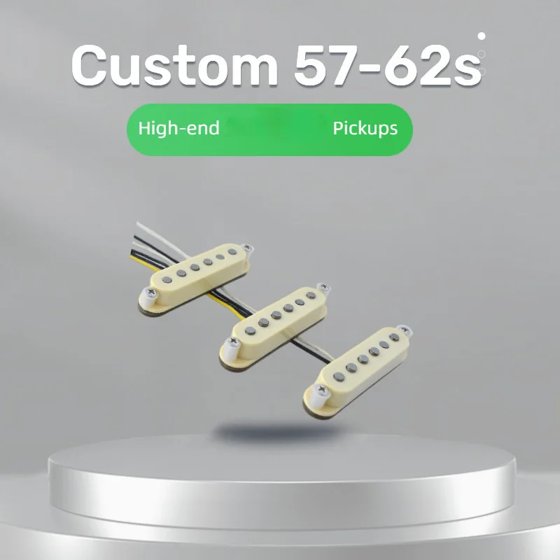 Handmade Single Coil Vintage 57-62S SSS Electric Guitar Pickup Set grey Fiberboard For High-end St Guitar Handmade by Canadian
Handmade Single Coil Vintage 57-62S SSS Electric Guitar Pickup Set grey Fiberboard For High-end St Guitar Handmade by Canadian