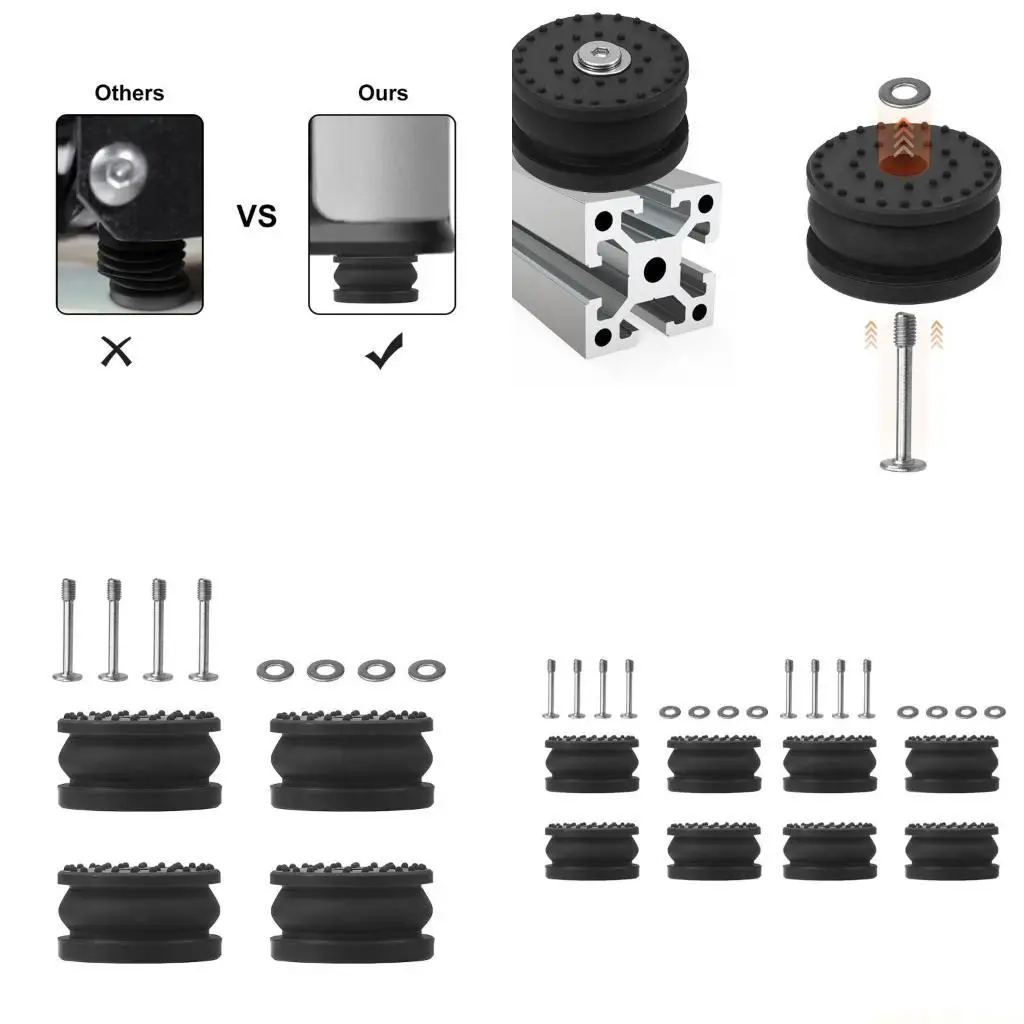 3D Printer Feet Shock Absorbing Silicone Pads Enhances 3D Printing Precisions