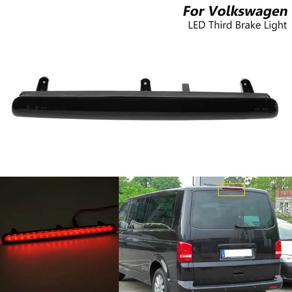 Светодиодный дымчатый стоп-сигнал задней двери для VW T5 Transporter 2003-2015, свет высокого уровня Caravelle T5, Стайлинг автомобиля, стоп-сигнал с высоким креплением
Светодиодный дымчатый стоп-сигнал задней двери для VW T5 Transporter 2003-2015, свет высокого уровня Caravelle T5, Стайлинг автомобиля, стоп-сигнал с высоким креплением