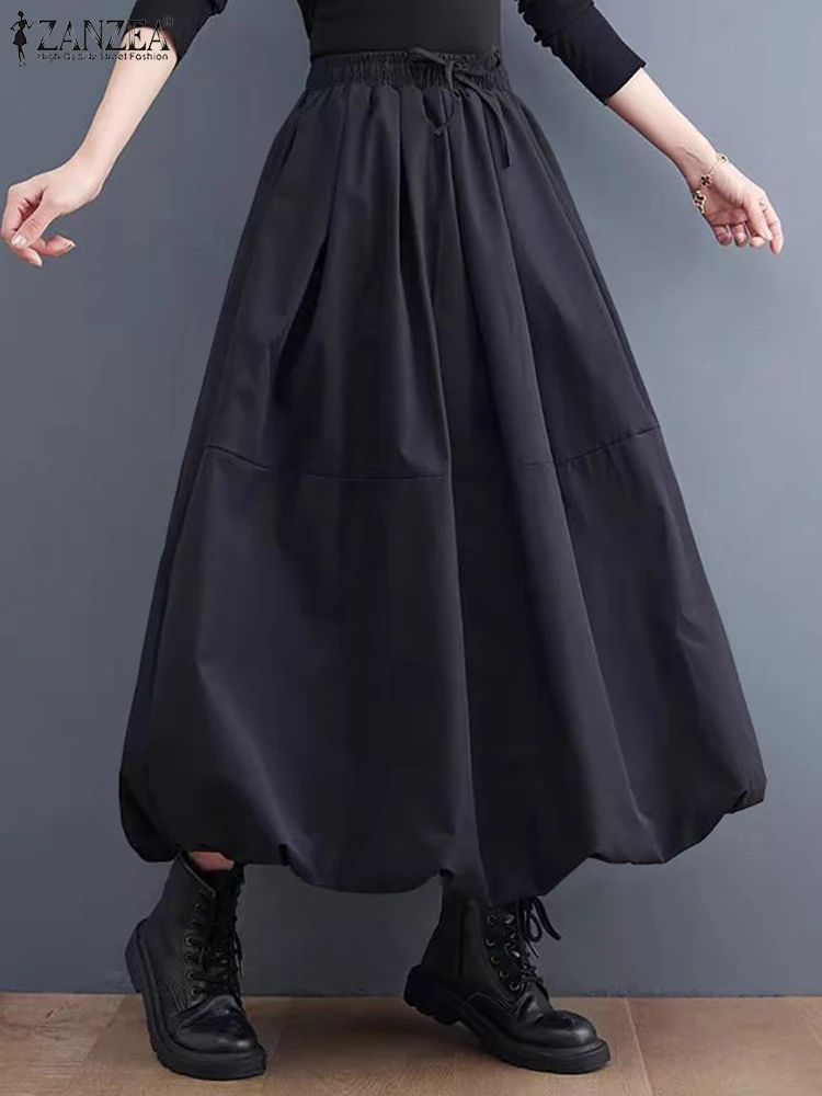 2025 Korean Stitching Jupes ZANZEA Women Solid Color Skirt Holiday Summer Maxi Bud Overskirts Fashion Casual Loose Streetwears
2025 Korean Stitching Jupes ZANZEA Women Solid Color Skirt Holiday Summer Maxi Bud Overskirts Fashion Casual Loose Streetwears