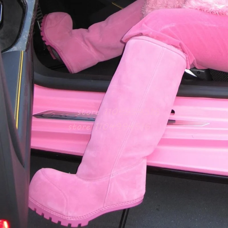 Pink Suede Stiletto Heel Knee High Boots Women Round Toe Strange Style Slip On Long Boots 2025 Fashion Warm Elegant Ladies Shoes
Pink Suede Stiletto Heel Knee High Boots Women Round Toe Strange Style Slip On Long Boots 2025 Fashion Warm Elegant Ladies Shoes