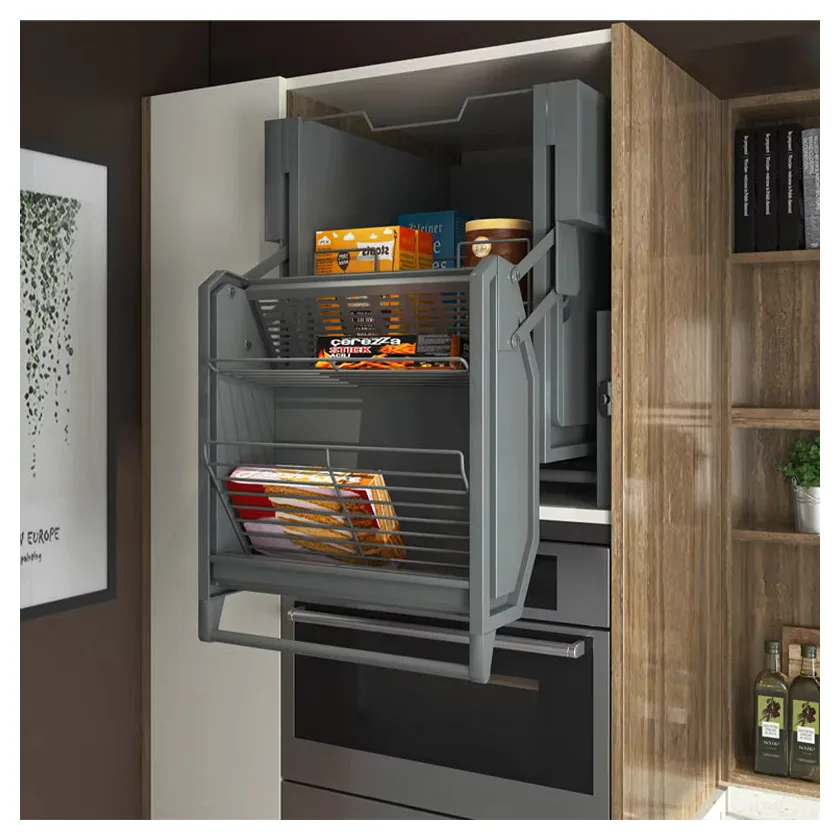 Storage Shelves Elevator Double Layer Pull Down Basket Kitchen Cabinet Lifting System Pull Down Basket
Storage Shelves Elevator Double Layer Pull Down Basket Kitchen Cabinet Lifting System Pull Down Basket