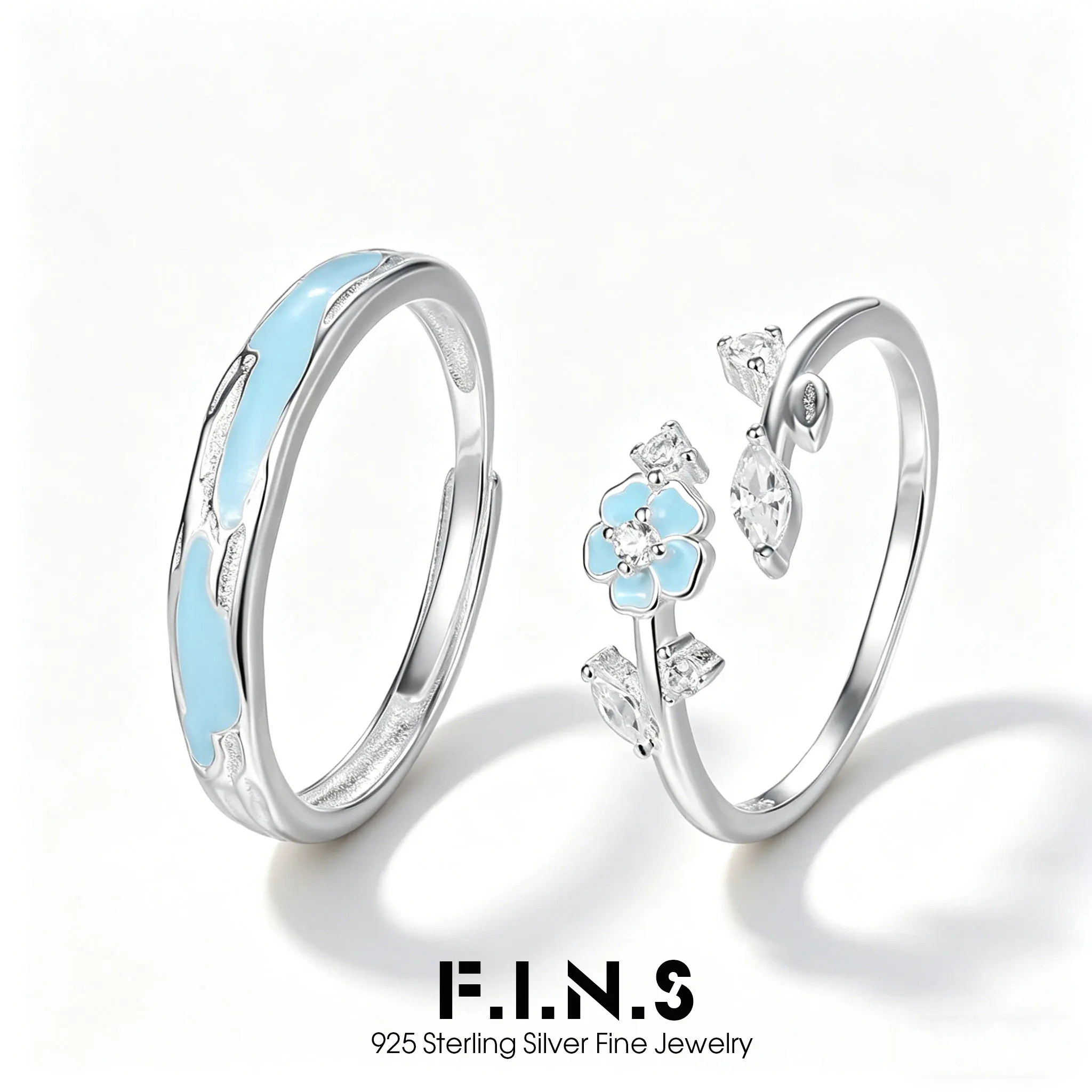 F.I.N.S S925 Pure sterling Silver Couple Rings Luminous Cherry Blossom Love Design Fashio Luxury Engagement Valentine's Day Gift
F.I.N.S S925 Pure sterling Silver Couple Rings Luminous Cherry Blossom Love Design Fashio Luxury Engagement Valentine's Day Gift