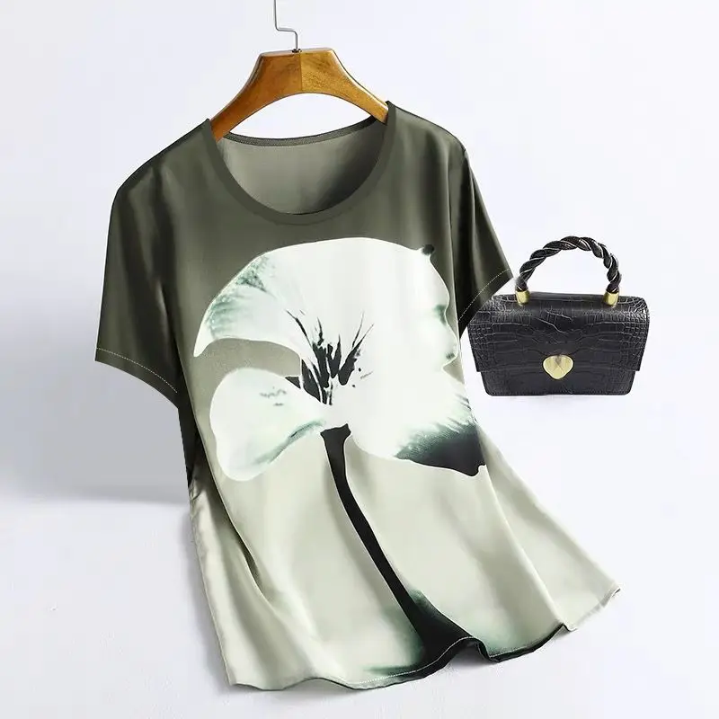 2024 New Summer Chinese Style Minimalist Fashion Versatile Loose Short Sleeve Round Neck Print Plant&Flowers Women's T-shirt Top
2024 New Summer Chinese Style Minimalist Fashion Versatile Loose Short Sleeve Round Neck Print Plant&Flowers Women's T-shirt Top