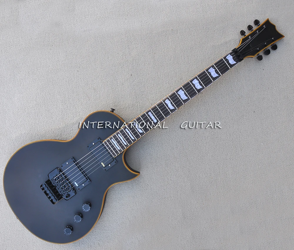 6 Strings Matte Black Floyd Electric Guitar with Rosewood Fretboard,24 Frets,Customizable
6 Strings Matte Black Floyd Electric Guitar with Rosewood Fretboard,24 Frets,Customizable