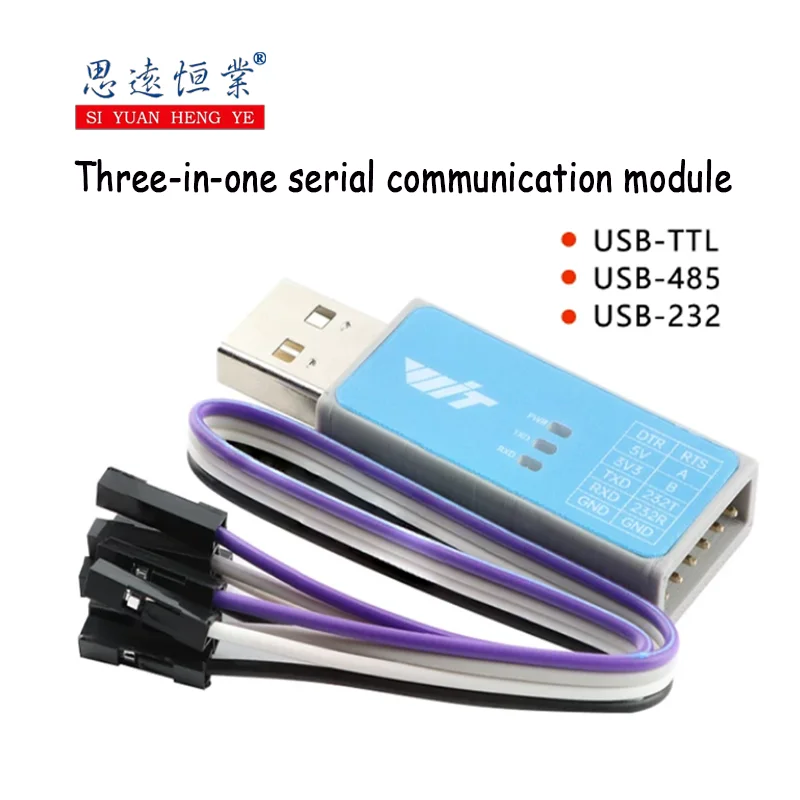 1PCS Three-in-one multi-functional serial communication module, USB to TTL/RS232/RS485 CH340 chip
1PCS Three-in-one multi-functional serial communication module, USB to TTL/RS232/RS485 CH340 chip