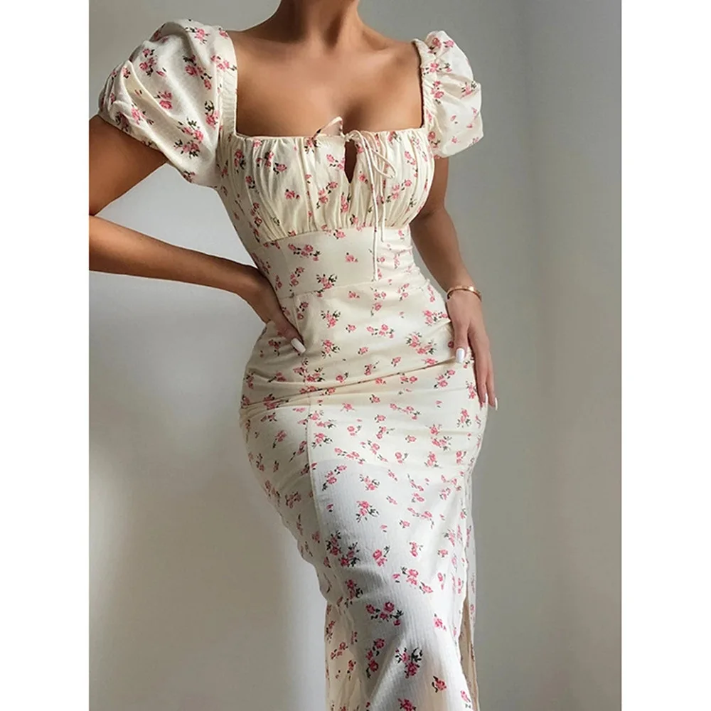 2025 New Women's Dress,French Retro Floral Print Dresses, Slim Slit Long Puffed-Sleeve
2025 New Women's Dress,French Retro Floral Print Dresses, Slim Slit Long Puffed-Sleeve