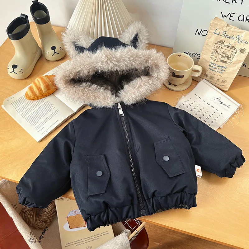 Children Girls Parkas New Winter Fur Hooded Plus Fleece Kids Baby Girls Solid Jacket Versatile Toddler Girls Warm Outerwear Coat
Children Girls Parkas New Winter Fur Hooded Plus Fleece Kids Baby Girls Solid Jacket Versatile Toddler Girls Warm Outerwear Coat