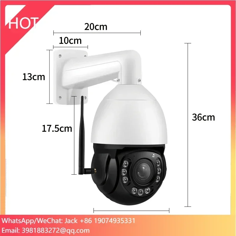 High Level 6 Inch WIFI PTZ IP Camera Outdoor Speed Dome Camera Colorful Night Vision 30X Zoom Lens Wireless Ptz Camera
High Level 6 Inch WIFI PTZ IP Camera Outdoor Speed Dome Camera Colorful Night Vision 30X Zoom Lens Wireless Ptz Camera