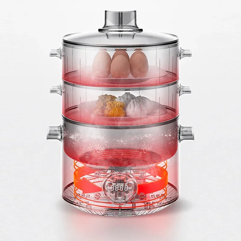 Upgrade Electric Intelligent Electric Steamer Household Multi-function Large-capacity Automatic Steamer Stainless Steel Appointm
Upgrade Electric Intelligent Electric Steamer Household Multi-function Large-capacity Automatic Steamer Stainless Steel Appointm