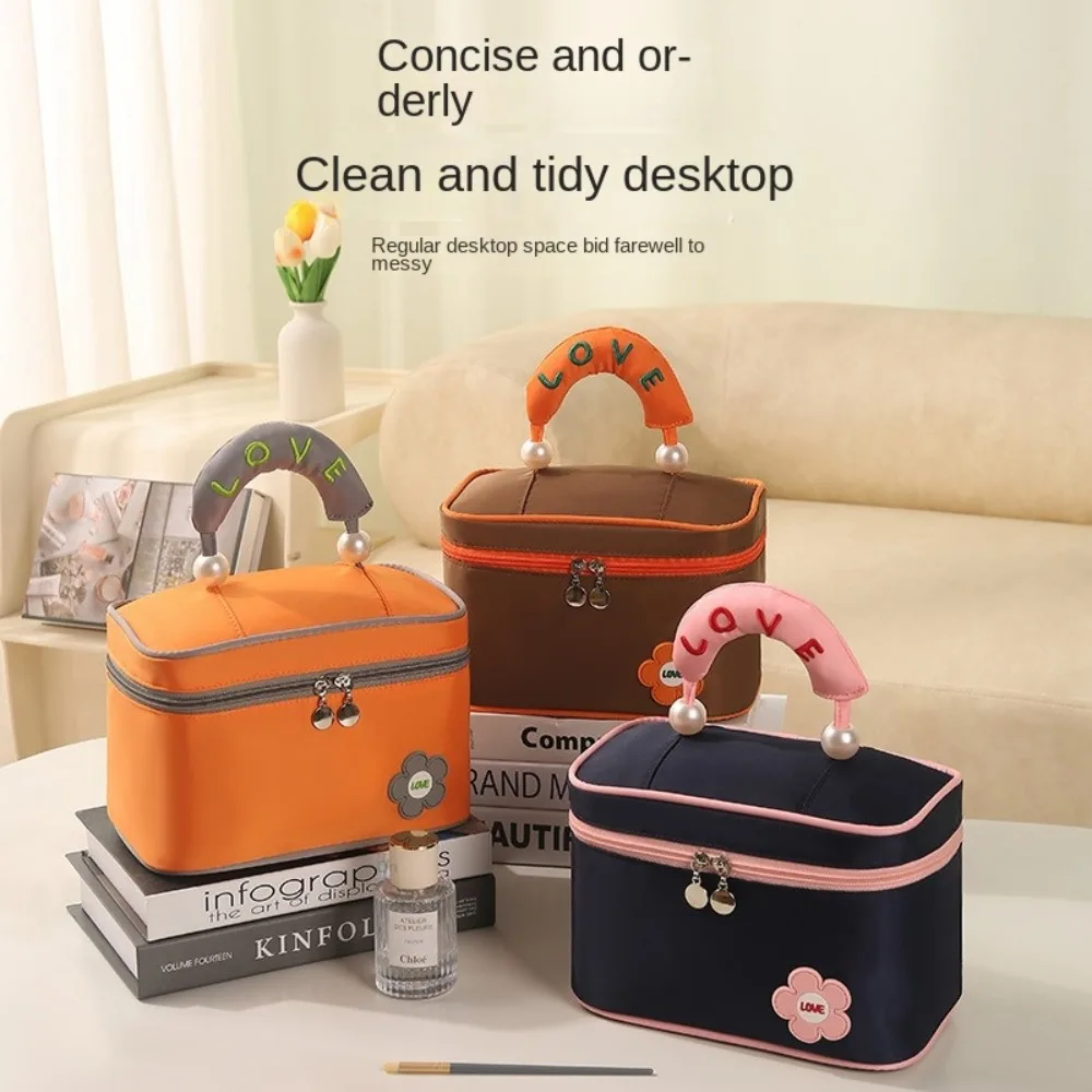 Portable High Beauty Women Makeup Bag Square Large Capacity Handheld Cosmetic Bag Dustproof Pearl Wash Bag Ladies
Portable High Beauty Women Makeup Bag Square Large Capacity Handheld Cosmetic Bag Dustproof Pearl Wash Bag Ladies