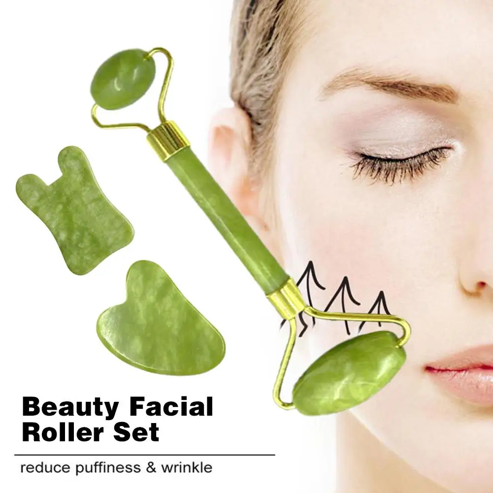 1pcs Facial Jade Massage Roller Board Double Heads Jade Roller for Face Natural Stone Massage Slimming Board Neck Tool Z2T2
1pcs Facial Jade Massage Roller Board Double Heads Jade Roller for Face Natural Stone Massage Slimming Board Neck Tool Z2T2