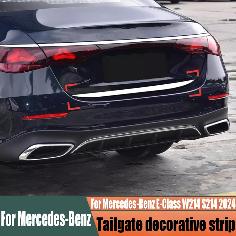 For Mercedes-Benz E-Class W214 S214 2024 tailgate decorative strip car exterior decoration modification accessories
For Mercedes-Benz E-Class W214 S214 2024 tailgate decorative strip car exterior decoration modification accessories