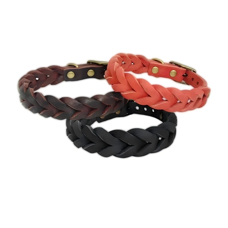 Braided Real Leather Dog Collar Medium Large Dog Genuine Leather Collar for a dog Real Leather Collar big large Dog Leather
Braided Real Leather Dog Collar Medium Large Dog Genuine Leather Collar for a dog Real Leather Collar big large Dog Leather