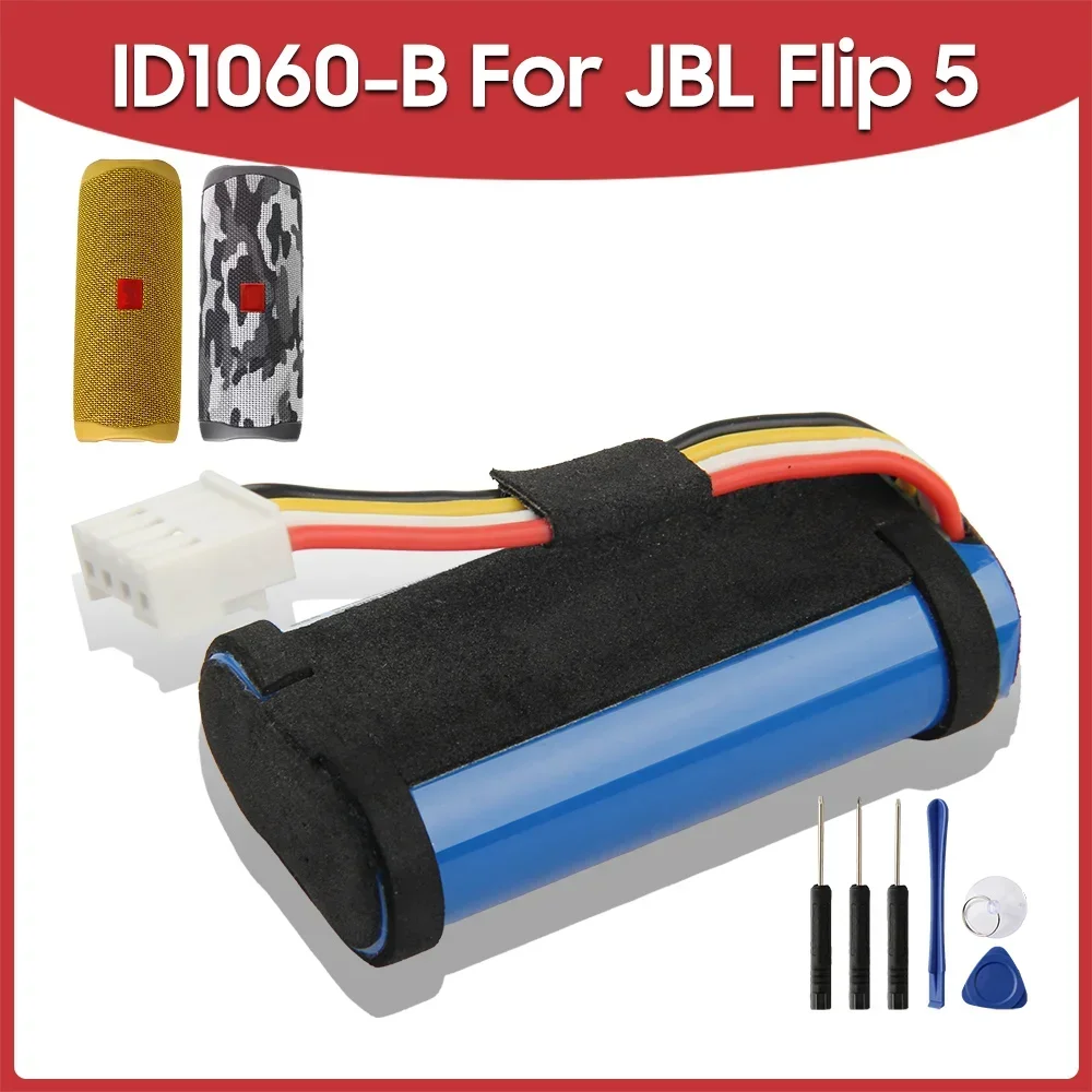 Replacement Battery ID1060-B For JBL Flip 5 Flip5 4800mAh Bluetooth Outdoor Speaker Batteries
Replacement Battery ID1060-B For JBL Flip 5 Flip5 4800mAh Bluetooth Outdoor Speaker Batteries