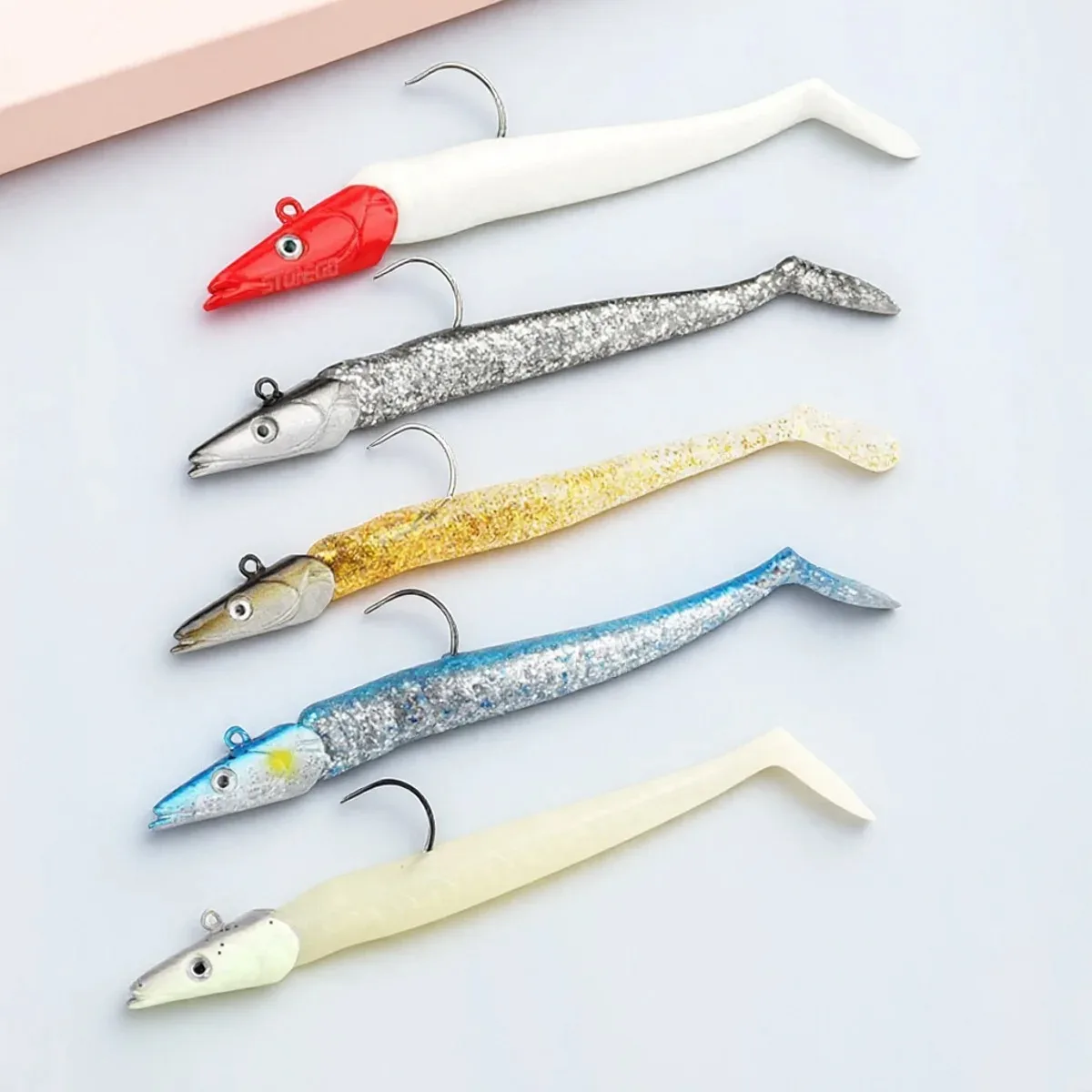 1pc Weighted Sinking Shad Swimbait 10g/19g Pre-Rigged Jig Head Soft Bait for Sea Bass Lure Fishing Long Cast
1pc Weighted Sinking Shad Swimbait 10g/19g Pre-Rigged Jig Head Soft Bait for Sea Bass Lure Fishing Long Cast