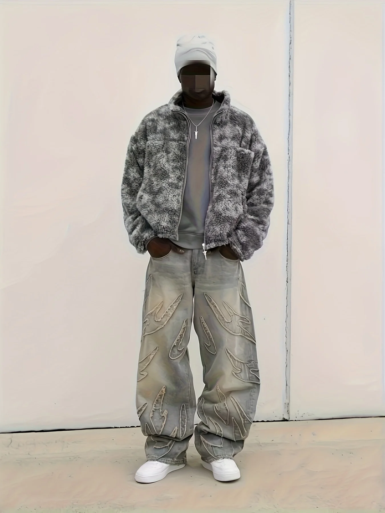 European and American Street Graffiti Wide-Leg Jeans for Men, Loose Oversize Vintage-Style Casual Trousers
European and American Street Graffiti Wide-Leg Jeans for Men, Loose Oversize Vintage-Style Casual Trousers