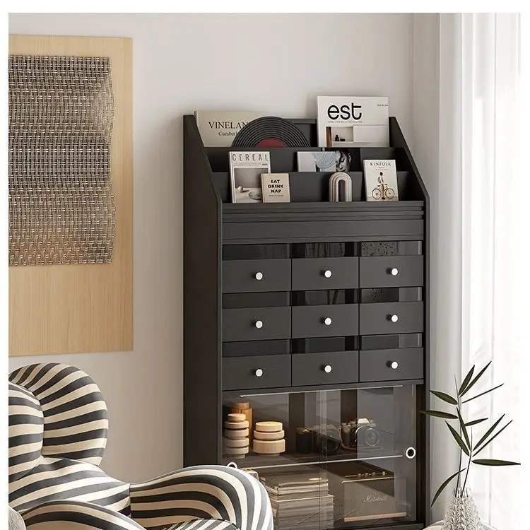 Nordic vintage bookshelf cabinets, floor-to-ceiling chest of drawers, living room simple and light luxury storage cabinets, book
Nordic vintage bookshelf cabinets, floor-to-ceiling chest of drawers, living room simple and light luxury storage cabinets, book
