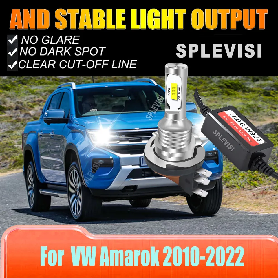 H15 PGJ23T-1 LED Hi Beam DRL Light Cnbus Kit 715 Bulbs 12v For VW Amarok 2010 2011 2012 2013 2014 2015 2016 2017 2018 2019-2022
H15 PGJ23T-1 LED Hi Beam DRL Light Cnbus Kit 715 Bulbs 12v For VW Amarok 2010 2011 2012 2013 2014 2015 2016 2017 2018 2019-2022