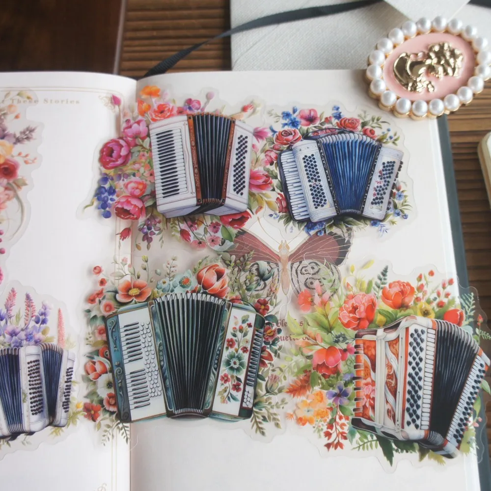 18pcs Playing Musical Instruments Among The Flowers Design PVC Sticker Scrapbooking DIY Gift Packing Label Decoration Tag
18pcs Playing Musical Instruments Among The Flowers Design PVC Sticker Scrapbooking DIY Gift Packing Label Decoration Tag