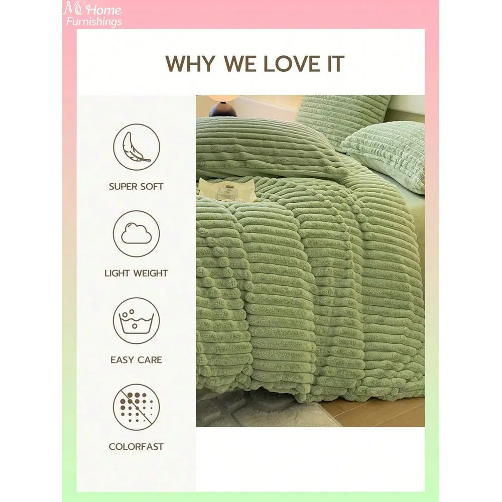 Green Bedding Set 1 Duvet Cover 2 Pillowcases, Soft Comfortable Home Textile, Multiple Colors Available, Suitable For Dorm, Bed
Green Bedding Set 1 Duvet Cover 2 Pillowcases, Soft Comfortable Home Textile, Multiple Colors Available, Suitable For Dorm, Bed