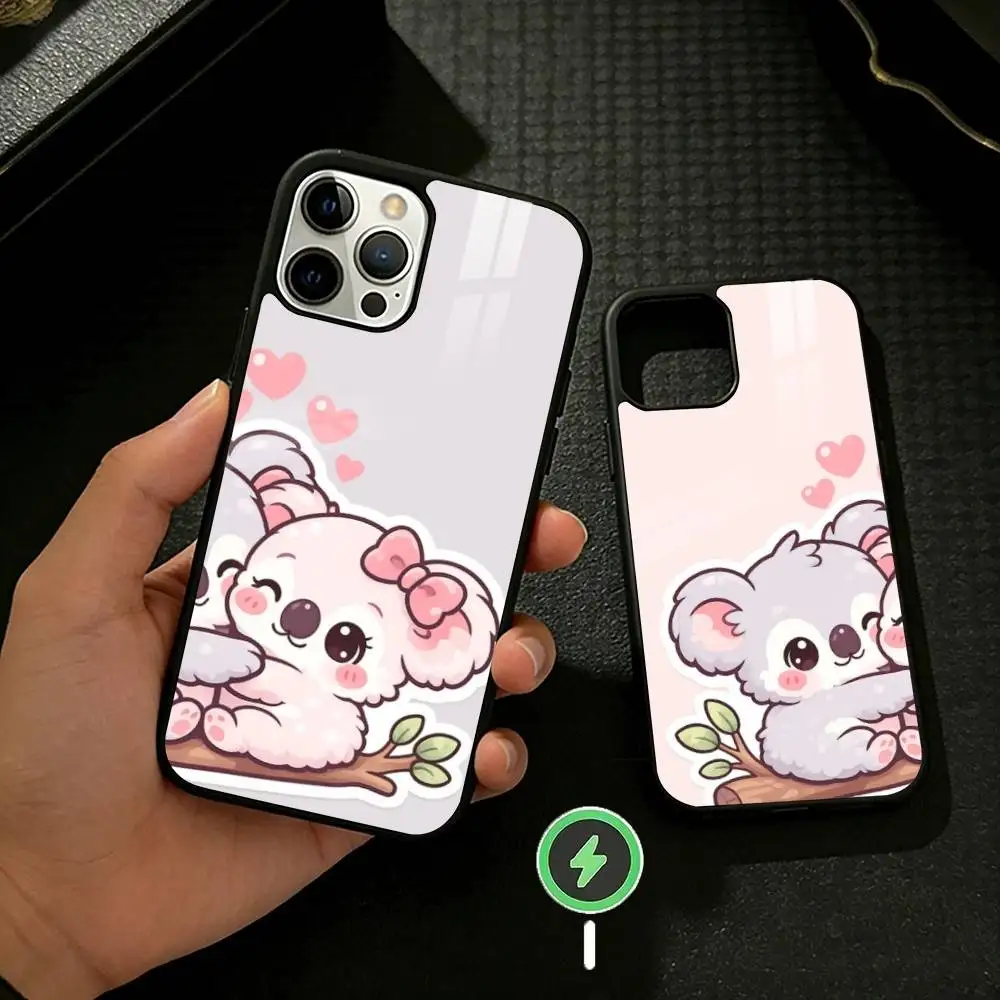 Cute Cartoon Animal Koala Phone Case For iPhone 17 16 15 14 13 12 Pro Max Plus for Mirror Wireless Magnetic Cover
Cute Cartoon Animal Koala Phone Case For iPhone 17 16 15 14 13 12 Pro Max Plus for Mirror Wireless Magnetic Cover