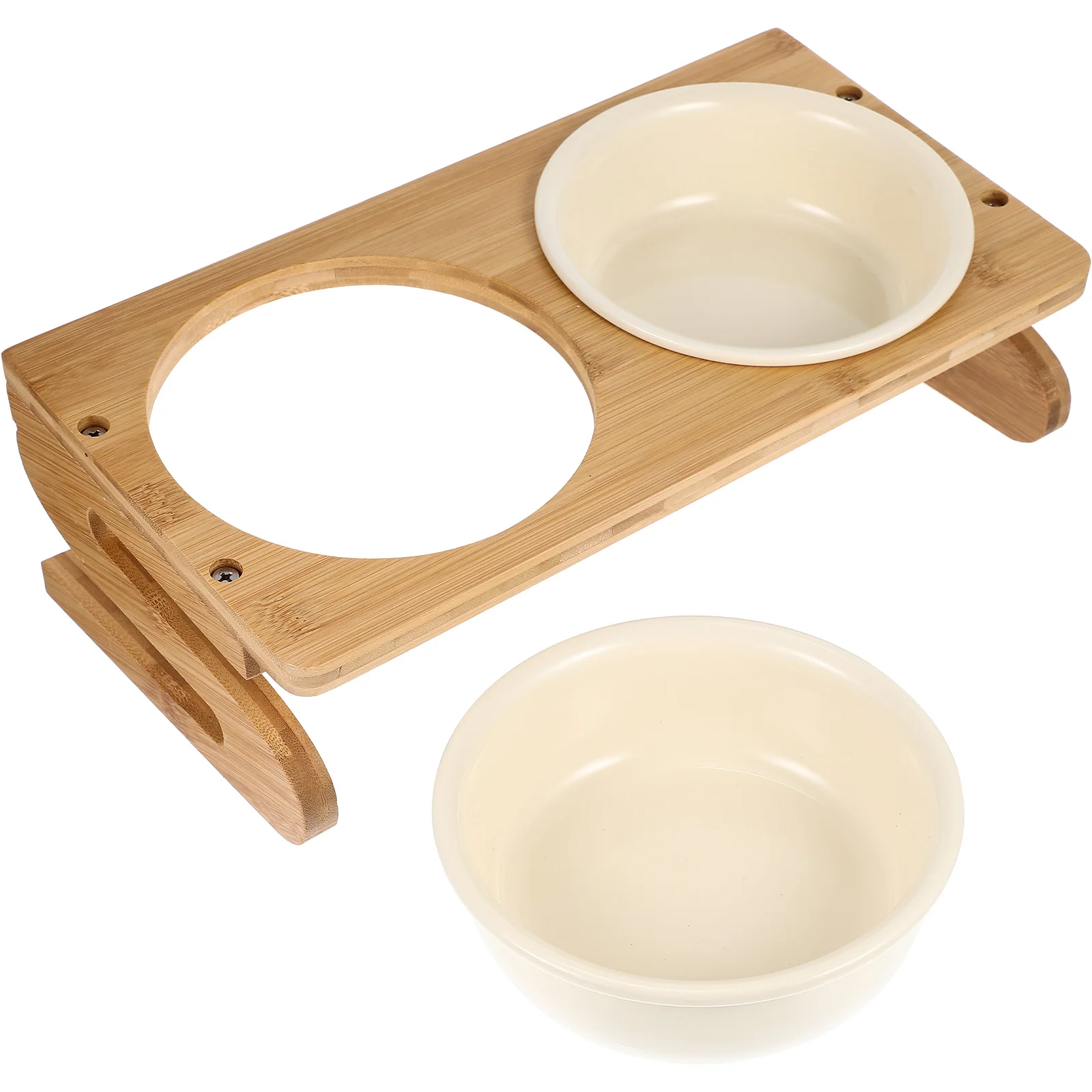 Ceramic Cat Bowls Food Water Durable Elevated Kitten Bowl Wood Smooth Surface Bite Resistant Easy Pet Feeding Bowl
Ceramic Cat Bowls Food Water Durable Elevated Kitten Bowl Wood Smooth Surface Bite Resistant Easy Pet Feeding Bowl
