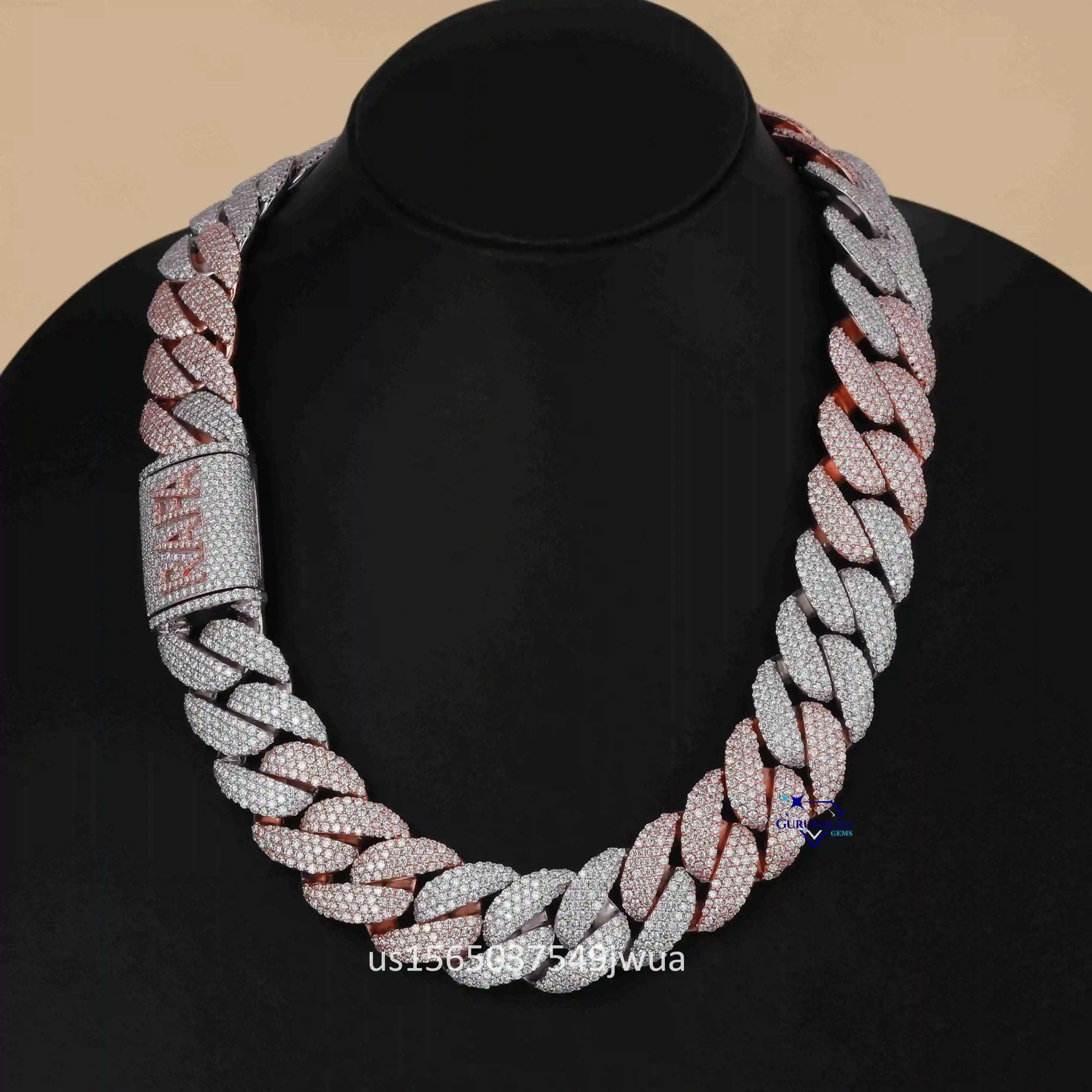 Lab Grown Miami Cuban Chain Ice Out Fashion Jewelry Necklaces Custom High Quality 14k Solid Gold Chain for Mens and Womens
Lab Grown Miami Cuban Chain Ice Out Fashion Jewelry Necklaces Custom High Quality 14k Solid Gold Chain for Mens and Womens