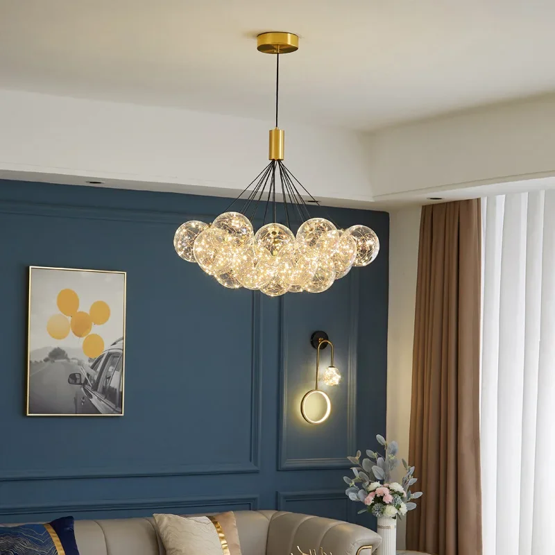 LED Chandelier For Living Room Bedroom Dining Room Kitchen Ceiling Pendant Lamp Star Glass Ball Modern Nordic Style Design Light
LED Chandelier For Living Room Bedroom Dining Room Kitchen Ceiling Pendant Lamp Star Glass Ball Modern Nordic Style Design Light
