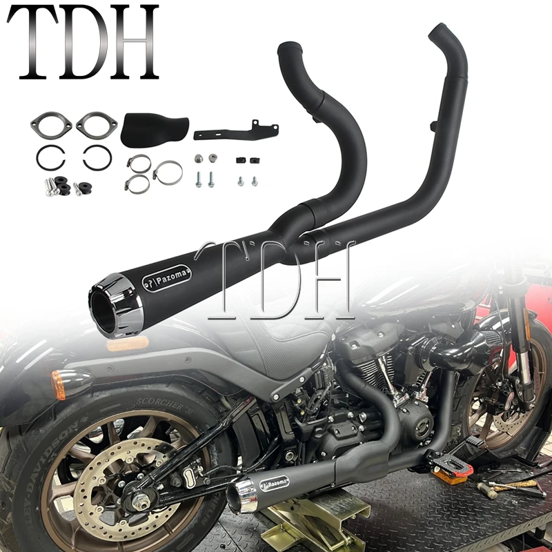 Мотоцикл 2-в-1 полная выхлопная система глушитель выхлопной трубы для Harley Softail Street Bob FXBB FXBBS стандарт FXST 18-25
Мотоцикл 2-в-1 полная выхлопная система глушитель выхлопной трубы для Harley Softail Street Bob FXBB FXBBS стандарт FXST 18-25