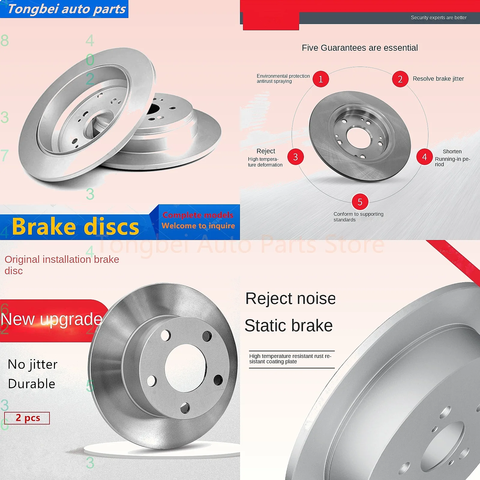 2 Front Brake Disc for BAIC BJ30 BJ20 Auto Parts High Quality Replacement
2 Front Brake Disc for BAIC BJ30 BJ20 Auto Parts High Quality Replacement