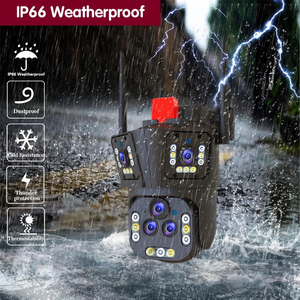 WiFi PTZ Security Camera Auto Tracking 20MP Outdoor Wireless Security Cam Color Night Vision 20X Zoom CCTV Surveillance Camera
WiFi PTZ Security Camera Auto Tracking 20MP Outdoor Wireless Security Cam Color Night Vision 20X Zoom CCTV Surveillance Camera