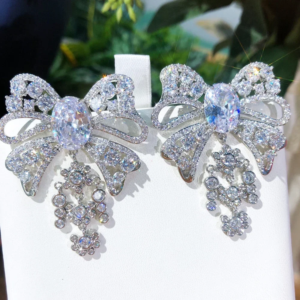 Kellybola New Charm Spring Summer Bowknot Earrings For Women Wedding Cubic Zircon Crystal CZ Bridal Jewelry Gift High Quality
Kellybola New Charm Spring Summer Bowknot Earrings For Women Wedding Cubic Zircon Crystal CZ Bridal Jewelry Gift High Quality