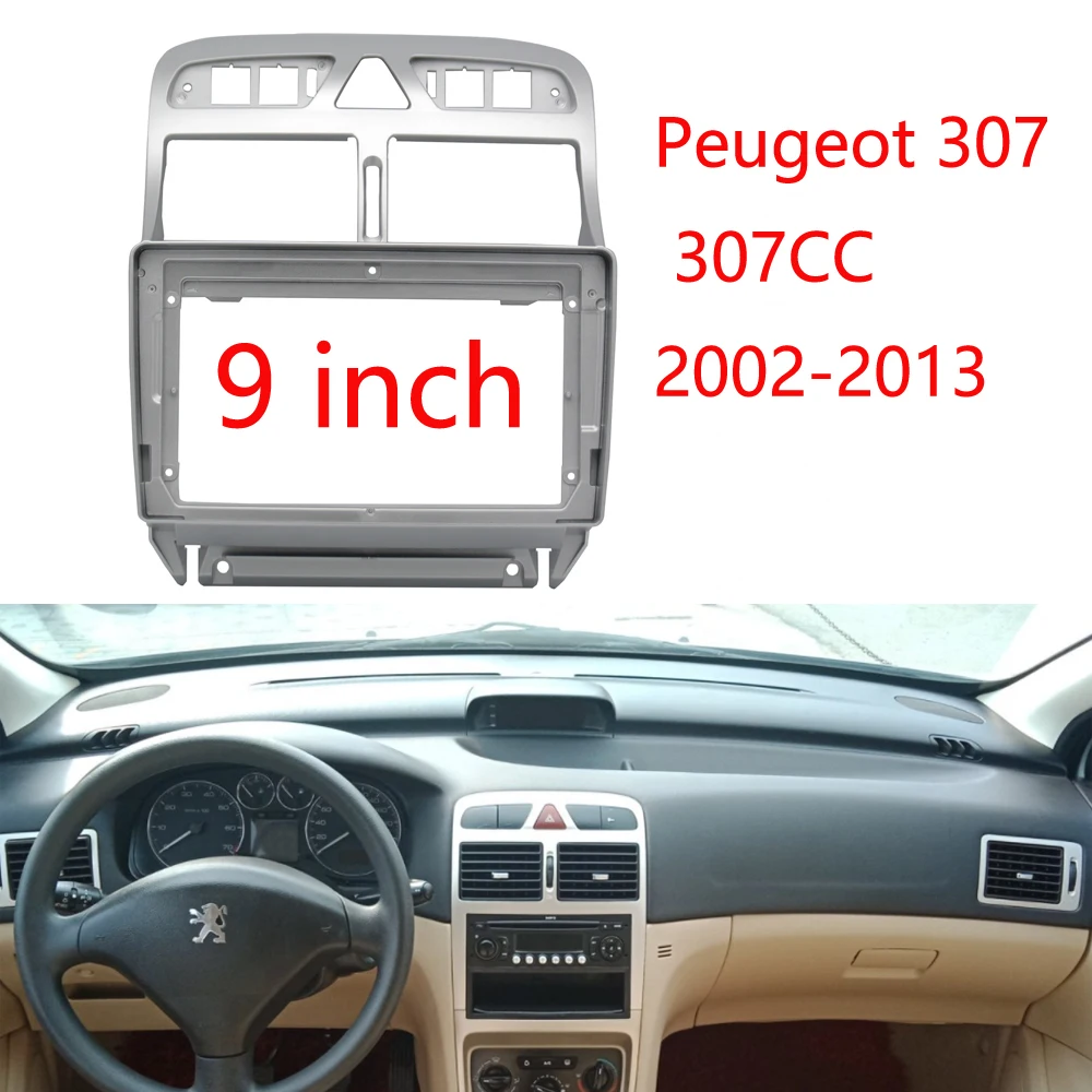 BYNCG Car Frame Audio Fitting Adaptor Dash Trim Kits Facia Panel 9 inch For Peugeot 307 307CC 2002-2013 1 Din Radio Player
BYNCG Car Frame Audio Fitting Adaptor Dash Trim Kits Facia Panel 9 inch For Peugeot 307 307CC 2002-2013 1 Din Radio Player