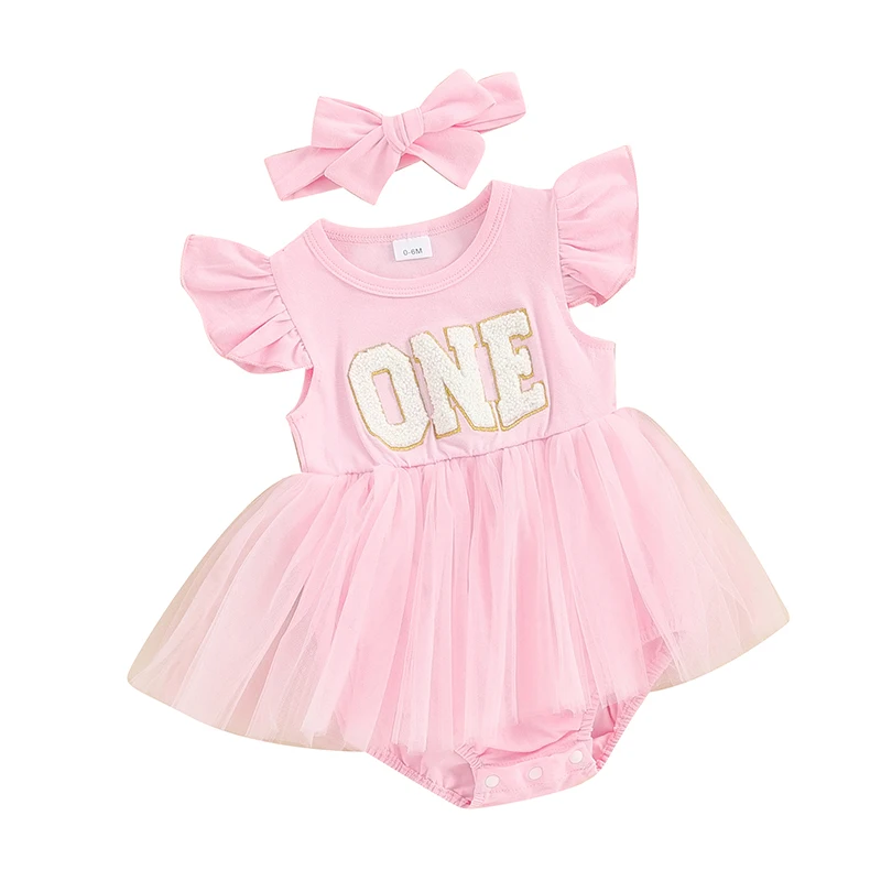 Newborn Baby Girls Rompers Dress Ruffle Short Sleeve Ribbed Tops Letter Printed Embroidery Headband Outfits Set
Newborn Baby Girls Rompers Dress Ruffle Short Sleeve Ribbed Tops Letter Printed Embroidery Headband Outfits Set