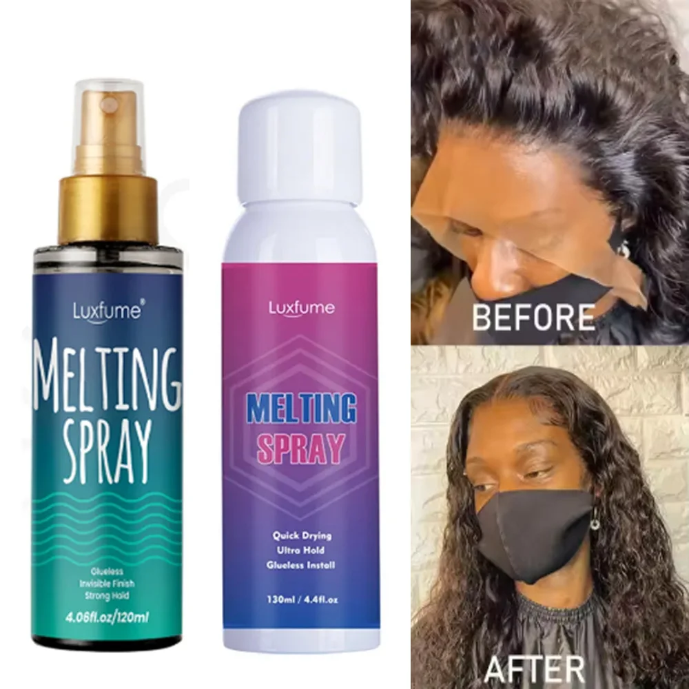 120Ml Lace Melting Spray Seamless Finish Glue Spray Wig Melting Spray & Hair Adhesive For Lace Wigs Strong Invisible Lace Glue
120Ml Lace Melting Spray Seamless Finish Glue Spray Wig Melting Spray & Hair Adhesive For Lace Wigs Strong Invisible Lace Glue