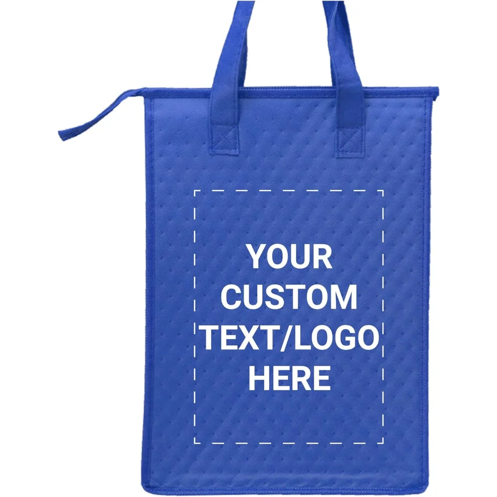 Custom Zipper Insulated Lunch Tote Bags Set of 100, Personalized Bulk Pack - Perfect for Work, Travel 
Custom Zipper Insulated Lunch Tote Bags Set of 100, Personalized Bulk Pack - Perfect for Work, Travel