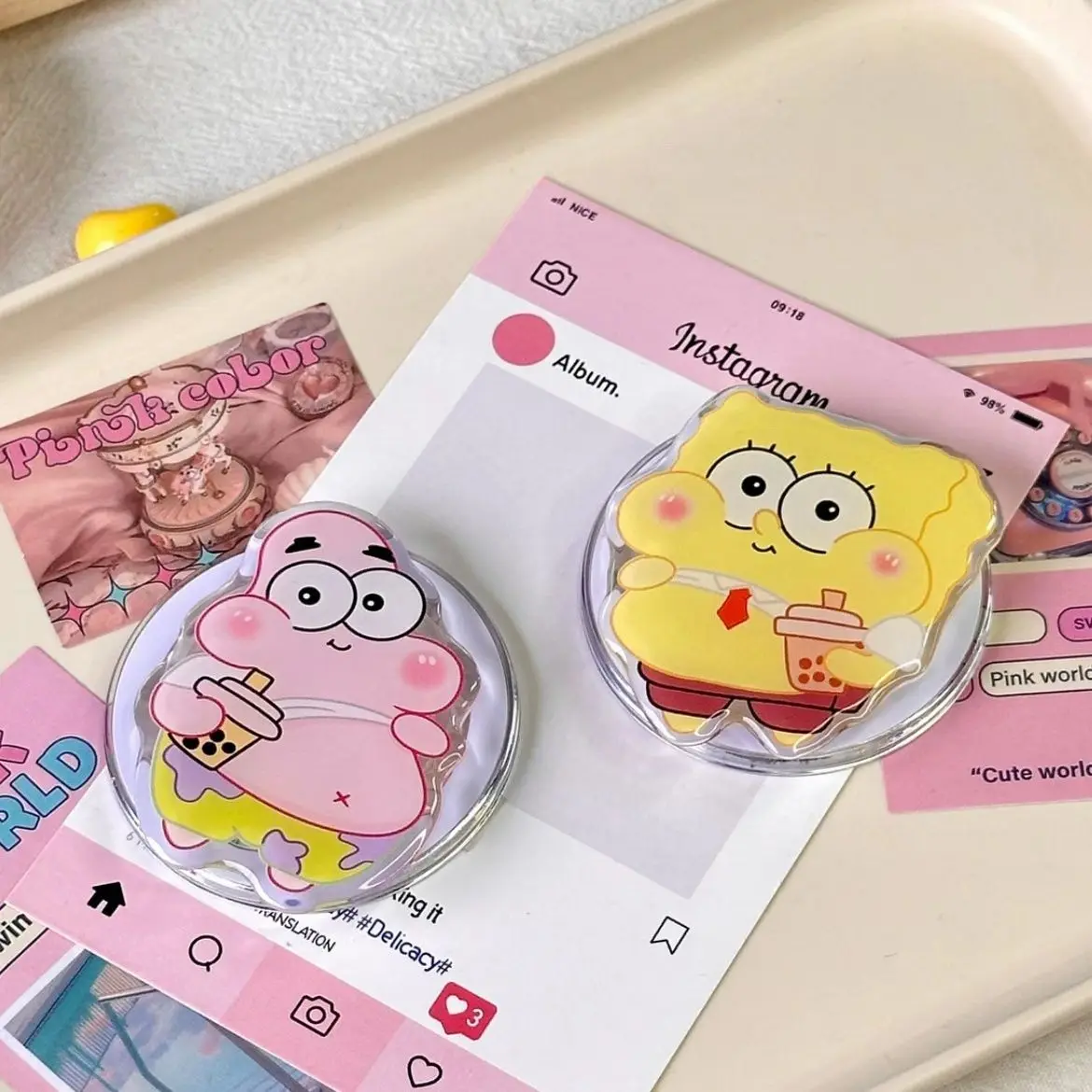 SpongeBob MagSafe Magnetic Phone Cartoon Anime Stand Portable Round Magnetic Desk Mount Compatible with MagSafe iPhone Series
SpongeBob MagSafe Magnetic Phone Cartoon Anime Stand Portable Round Magnetic Desk Mount Compatible with MagSafe iPhone Series