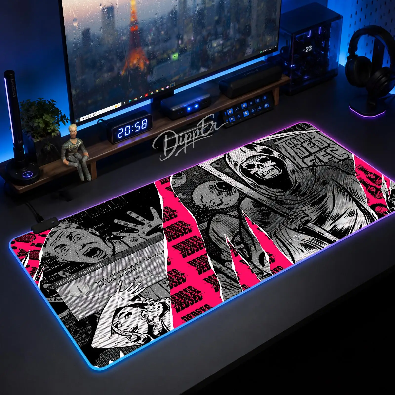 Ii Watch Dog Mouse Pad Gaming Anime Mouse Pad XXL RGB Desk Mats LED Table Pads Backlit Rubber Desktop
Ii Watch Dog Mouse Pad Gaming Anime Mouse Pad XXL RGB Desk Mats LED Table Pads Backlit Rubber Desktop