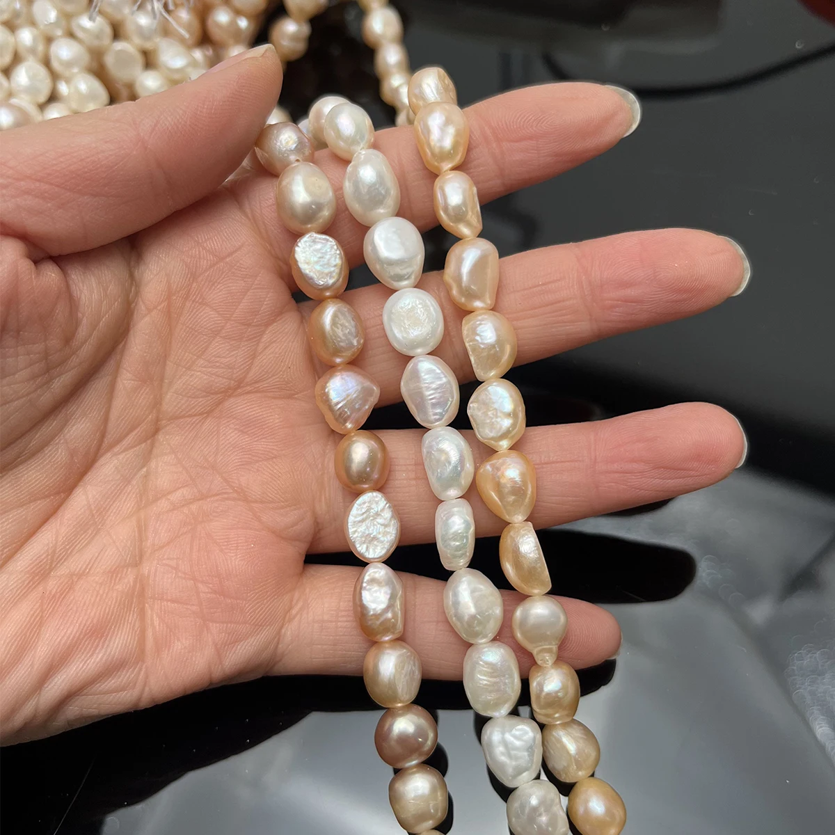 9-10mm Irregularly Shaped Straight-hole Beads Natural Freshwater Pearls Beads for Jewelry Making DIY Necklace Bracelet Accessory
9-10mm Irregularly Shaped Straight-hole Beads Natural Freshwater Pearls Beads for Jewelry Making DIY Necklace Bracelet Accessory